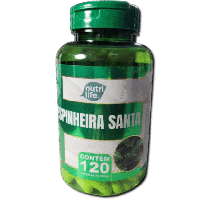 Espinheira Santa - Nutri Life - 120 Cápsulas - Gastrite - Refluxo - Má Digestão