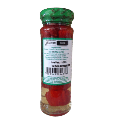 Pimenta Carolina Reaper em Conserva - Fogo Mineiro - Imagem 3