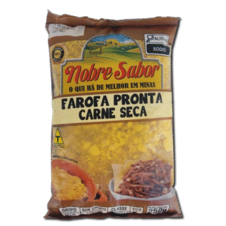 Farofa Pronta com Carne Seca 250g - Nobre Sabor